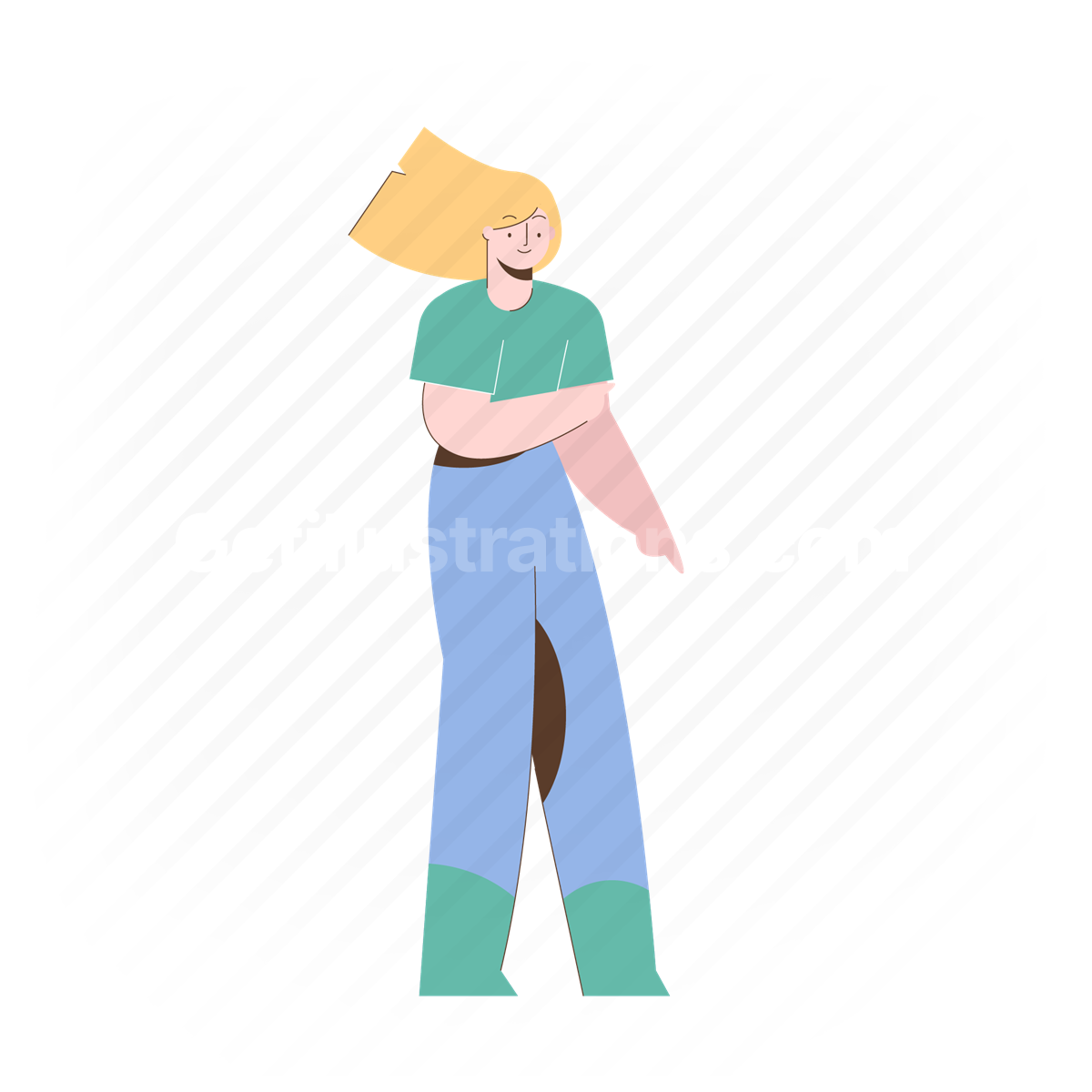 gesture, blond woman, woman, female, person